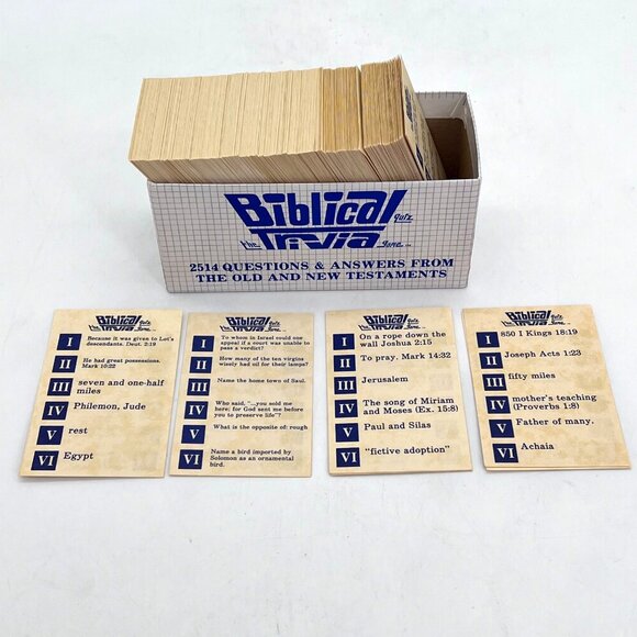 Biblical Trivia Quiz Game Vintage 1984 Old & New Testament 2514 Bible Questions - Picture 5 of 14